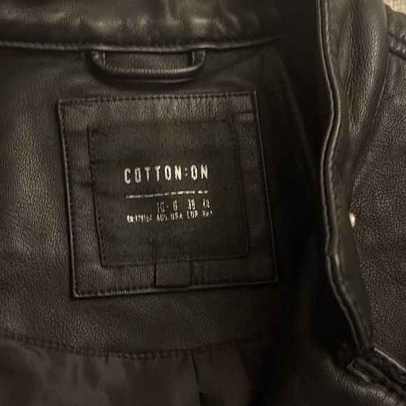 Cotton On Faux Leather Moto Jacket - Picture 6 of 6